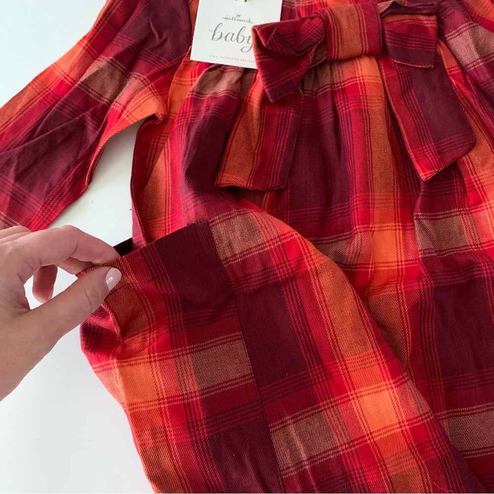 Hallmark baby plaid flannel dress size 2T - Picture 3 of 5